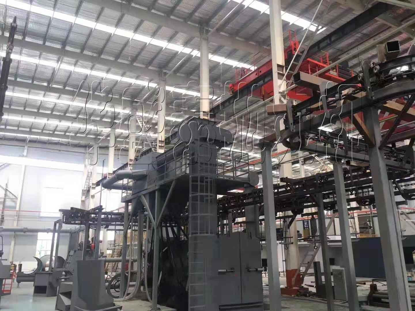 hst385多工位吊鏈式拋丸機應用范圍有哪些，大家來說一說