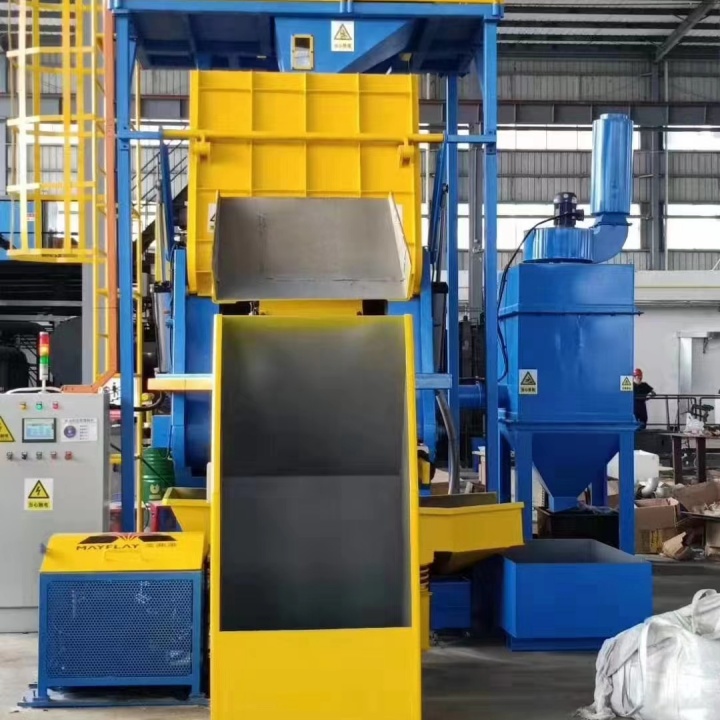 工程機械拋丸除銹機_拋丸除銹機工作視頻_除銹拋丸機工作原理