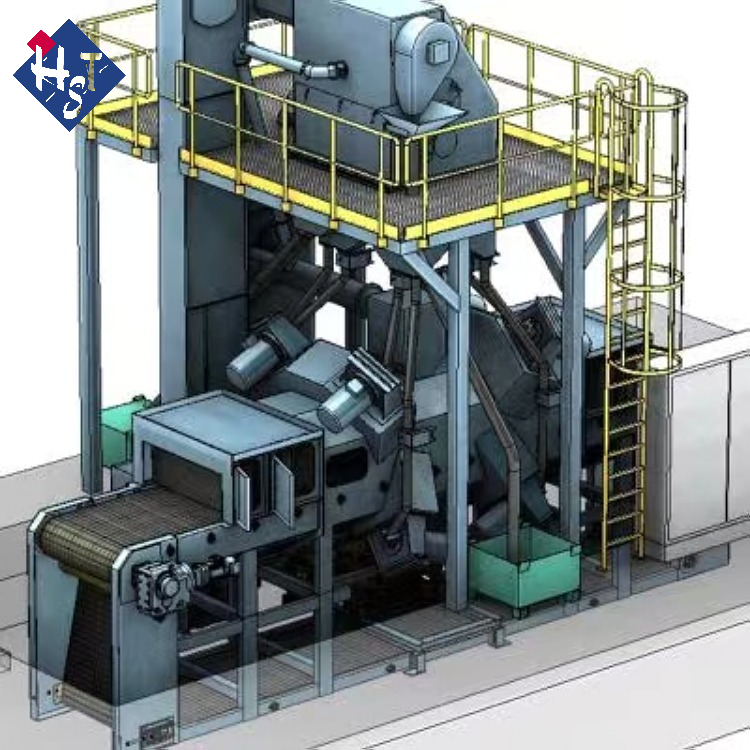 拋丸機(jī)平面圖_平車式拋丸機(jī)_水平移動(dòng)拋丸機(jī)