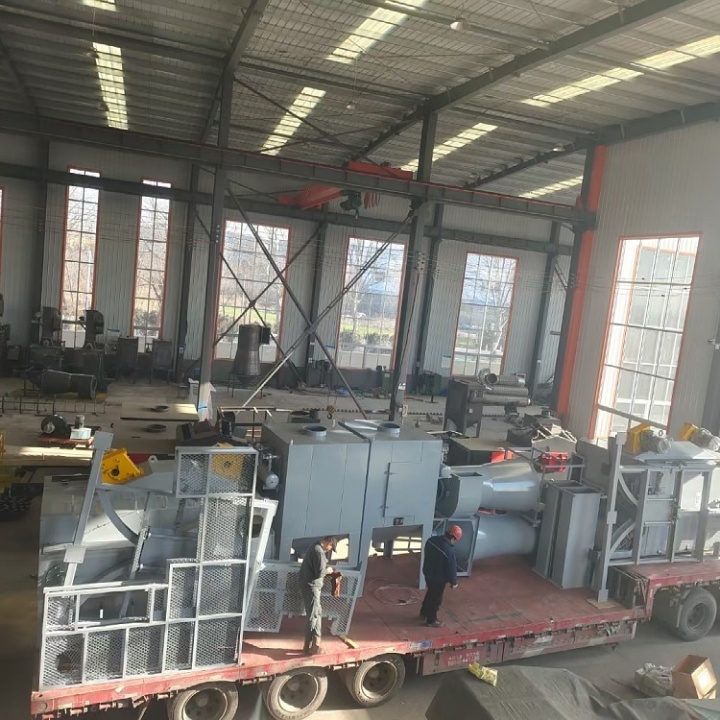 懸鏈通過式打砂清理機(jī)_鏈?zhǔn)焦紊皺C(jī)_懸鏈清理砂式機(jī)打孔視頻