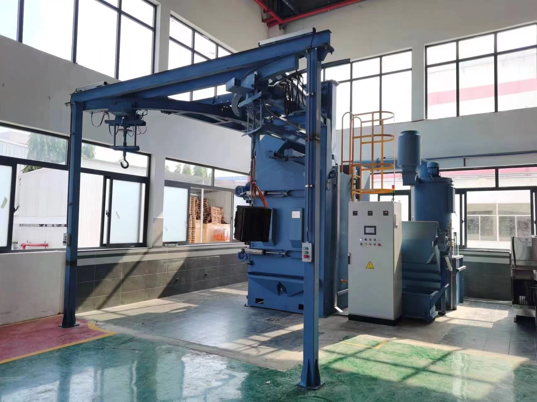 砂輪除銹機(jī)_懸掛式打砂除銹機(jī)_小型打沙除銹機(jī)