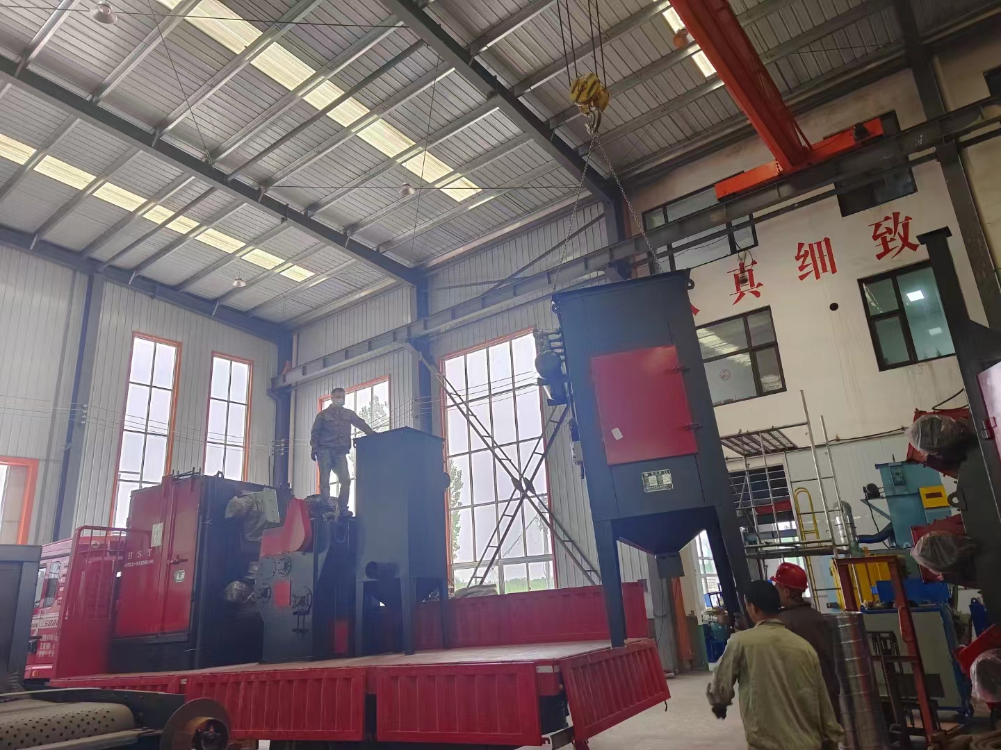 拋丸機通過拋丸機_輥道式拋丸清理機_輥道通過式拋丸機